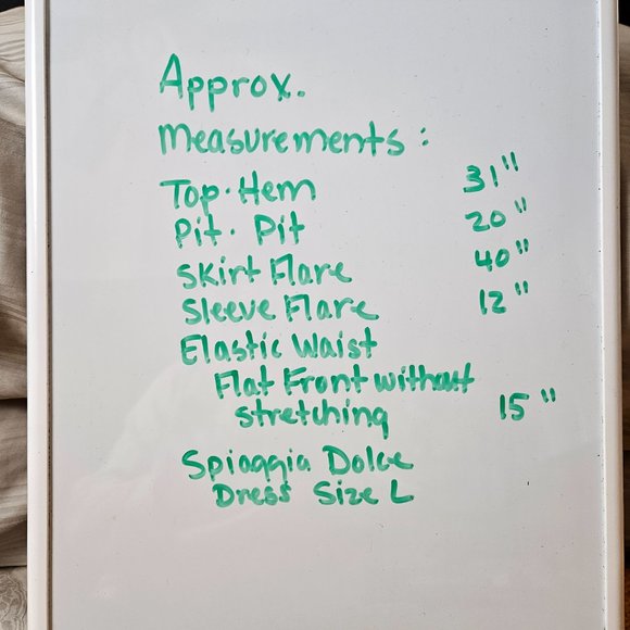 Spiaggia Dolce White Striped Fit & Flare Dress Size L - Picture 14 of 14